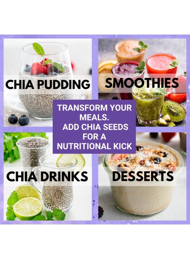 بليس اوف ايرث بذور الشيا الممتازة  لفقدان الوزن، غنية بالألياف وأوميغا 3، 100 غرام - Image 5